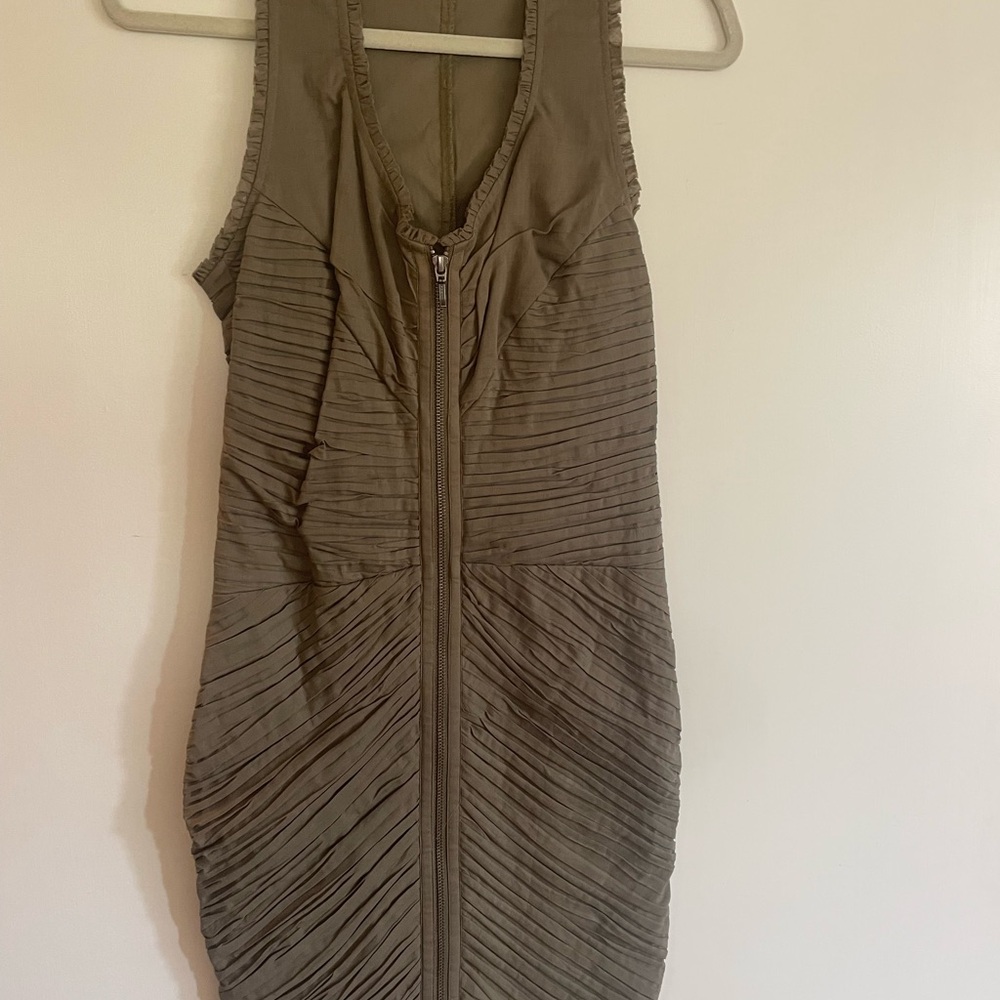 Catherine Malandrino Mini Dress in Olive Green